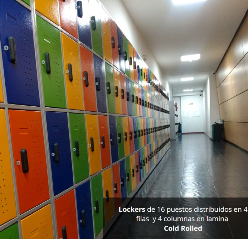 Lockers de 16 puestos