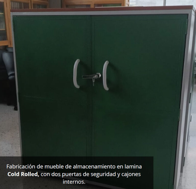 Mueble de almacenamiento en lámina